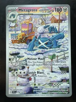 Pokemon Metagross 178/162 SV: Temporal Forces Holo Illustration Rare (NM) - Image 1