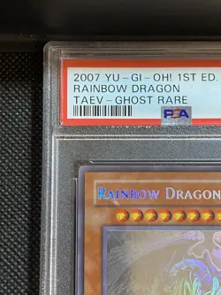 YuGiOh! - Rainbow Dragon TAEV-EN006 Ghost Rare 1st Edition PSA 10 GEM MT - Image 5