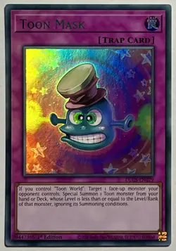 Toon Mask DLCS-EN079 (NM) GREEN Ultra Rare 1st Edition Yu-Gi-Oh! Card TCG - Image 1