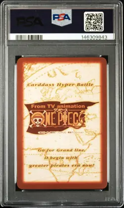 2001 Carddass Hyper Battle One Piece Vintage Luffy Mint PSA 8 - Image 2