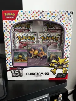 Pokemon Scarlet & Violet 151 Alakazam ex Box 3 Promo Cards 4 Booster Packs - Image 2