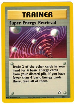 Super Energy Retrieval 89/111 Neo Genesis Regular Rare Vintage Pokemon Card - Image 1
