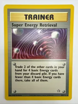 Super Energy Retrieval 89/111 Neo Genesis Regular Rare Vintage Pokemon Card - Image 3