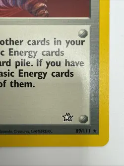 Super Energy Retrieval 89/111 Neo Genesis Regular Rare Vintage Pokemon Card - Image 5