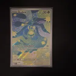 Nintendo Pokemon TCG Budew 221/217 ASC Full Art Holo Basic Card - Image 1