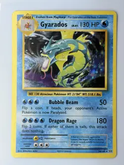 Pokemon TCG XY Evolutions 2016 Gyarados Holo Rare Card 34/108 - Image 1