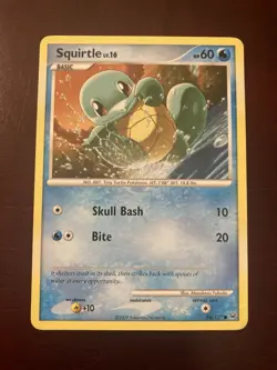 Squirtle 96/127 Platinum Common Pokemon TCG Card NM - Image 1