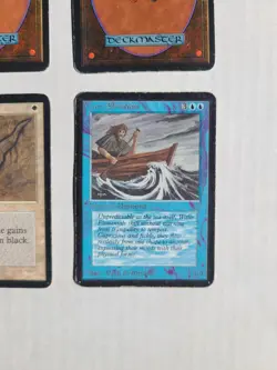 MTG 4 ALPHA Cards! Island, Mountain, Water Elemental, Black Ward! 1993 1st Print - Image 3
