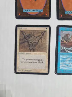 MTG 4 ALPHA Cards! Island, Mountain, Water Elemental, Black Ward! 1993 1st Print - Image 4