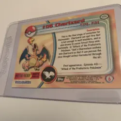Charizard #6 NM Non Holo Vintage Topps 1999 Pokemon Card Type FIRE - Image 3