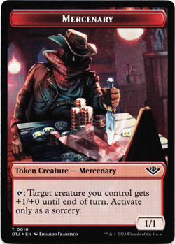 Mercenary / Vampire Rogue Token (FOIL) - [Outlaws of Thunder Junction] MTG 💀🔥 - Image 3