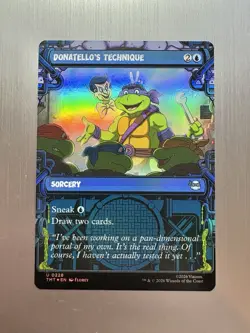 Donatello’s Technique - 228 - MTG: Teenage Mutant Ninja Turtles -Borderless Foil - Image 1