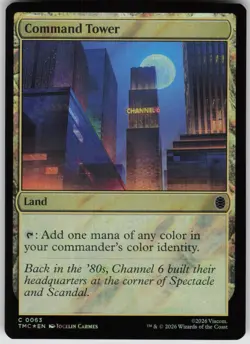 MTG Command Tower Surge Foil Foil NM Commander: TMNT Magic 63 - Image 1