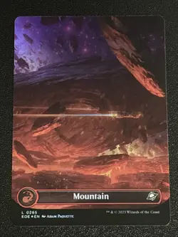 MTG Edge of Eternities Mountain Borderless Foil 0265 NM - Image 1