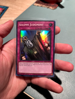 Solemn Judgment: RA02-EN075 - Super Rare - Near Mint - 1st Edt - YuGiOh - Image 1