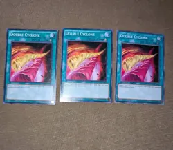 Yugioh LP/NM 3x Double Cyclone Various Sets Common - Image 1