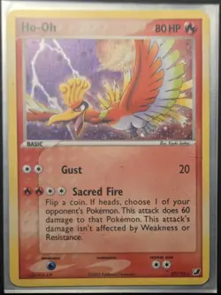 Ho-Oh 27/115☆ Holo LP 2005 Pokemon Card w/ Rare Secret Teams Protective Sleeve - Image 3
