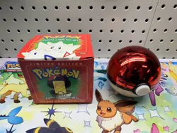 Pokemon 23k Burger King Gold Plated Trading Card Set Red Box Lot Of 6 - Image 2