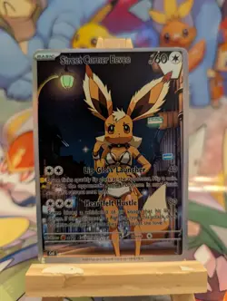 Pokemon Street Corner Eevee Rare Full Art Doujin ACG Custom Art Card - Image 1