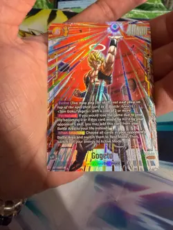 Gogeta FB09-122 Secret Rare Alternate Art Dual Evolution Dragon Ball Card Game - Image 1