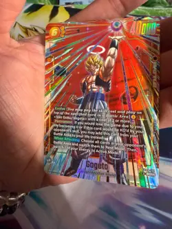 Gogeta FB09-122 Secret Rare Alternate Art Dual Evolution Dragon Ball Card Game - Image 3