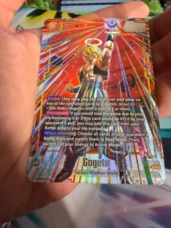 Gogeta FB09-122 Secret Rare Alternate Art Dual Evolution Dragon Ball Card Game - Image 4