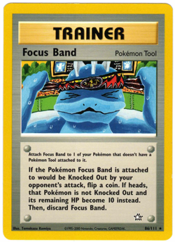 Focus Band 86/111 Neo Genesis Regular Rare Vintage Pokemon Card - Image 1