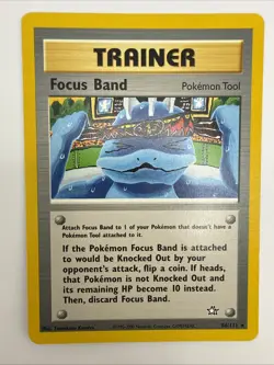 Focus Band 86/111 Neo Genesis Regular Rare Vintage Pokemon Card - Image 3