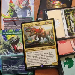 MTG Commander Magic Deck 100 Cards - Gishath, Sun's Avatar Mythic Rare DINOSAURS - Image 1