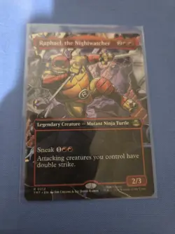 MTG TMNT Teenage Mutant Ninja Turtles BORDERLESS Raphael the Nightwatcher - Image 1