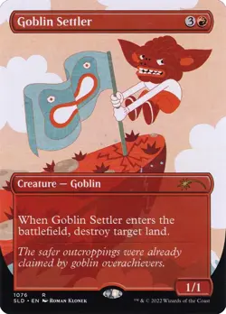 Goblin Settler - Borderless (Near Mint NM) MTG Magic - Secret Lair - Image 1