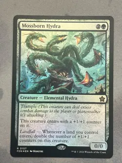 Mossborn Hydra FDN Creature foil Green 0107 2024 Wizards of the Coast MTG NM - Image 1