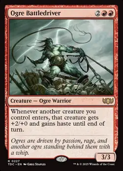 Ogre Battledriver (Near Mint NM) MTG Magic - Tarkir: Dragonstorm (TDC) - Image 1
