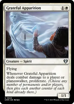 Grateful Apparition - Commander Masters (CMM) - (Near Mint NM) - Image 1