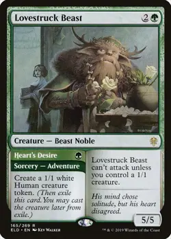 Lovestruck Beast (Near Mint NM) MTG Magic - Throne of Eldraine - Image 1