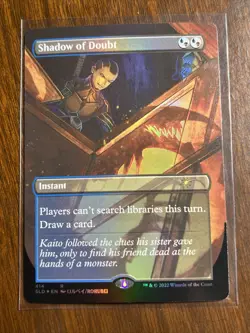 Shadow of Doubt (NM Near Mint FOIL) Secret Lair - Borderless Full Art Magic MTG - Image 1