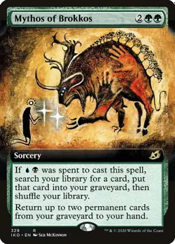Mythos of Brokkos - Extended Art (Near Mint NM) Magic MTG - Ikoria - Image 1