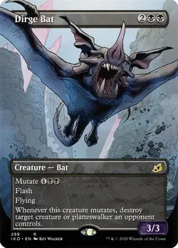 Dirge Bat - Showcase Extended Art (Near Mint NM) Magic MTG - Ikoria - Image 1