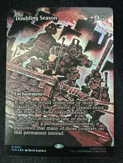 Doubling Season (Borderless) Teenage Mutant Ninja Turtles Source Material Foil - Image 1