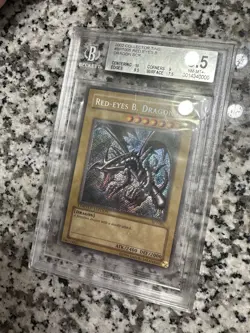 Red-Eyes B. Dragon BGS 8.5 NM/M BPT-005 Limited Edition Secret Rare YuGiOh - Image 3
