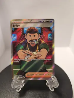 Judge 228/091 SV: Paldean Fates Full Art Trainer Pokemon Card Near Mint Fast - Image 1