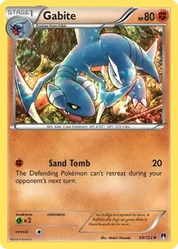 Gabite 69/122 XY BREAKpoint Pokemon TCG Card NM - Image 1