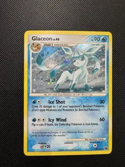 Pokemon Majestic Dawn Glaceon Holo Swirl 20/100 Card LP-NM - Image 1