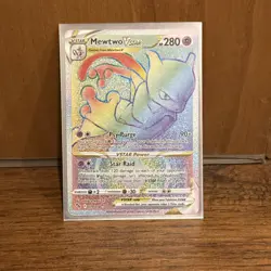 Pokemon Mewtwo VSTAR Full Art Rainbow Secret Rare Card 79/78 - Image 1