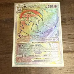 Pokemon Mewtwo VSTAR Full Art Rainbow Secret Rare Card 79/78 - Image 2