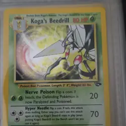 Pokemon Koga's Beedrill Gym Challenge 9/132 Holo Rare 80 HP English Card - Image 1