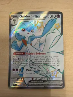 Gardevoir ex 217/091 Paldean Fates Ultra Rare Full Art Pokemon Card * New * - Image 1
