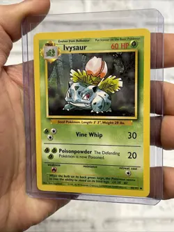 Ivysaur 30/102 Base Set Unlimited Uncommon 1999 WOTC Pokemon Card NM/MT Vintage - Image 2