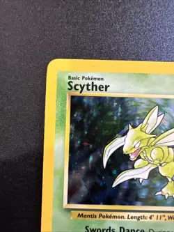 Pokemon Scyther TCG Jungle Set Holo Rare Card 10/64 Vintage Unlimited, PSA 7 NM - Image 2