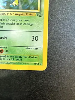 Pokemon Scyther TCG Jungle Set Holo Rare Card 10/64 Vintage Unlimited, PSA 7 NM - Image 4